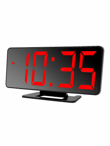 Часы электронные настольные от USB с будильником и термометром VST 888-1 Красные